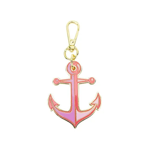 Floral Reef Anchors Aweigh Coralline Bag Charm